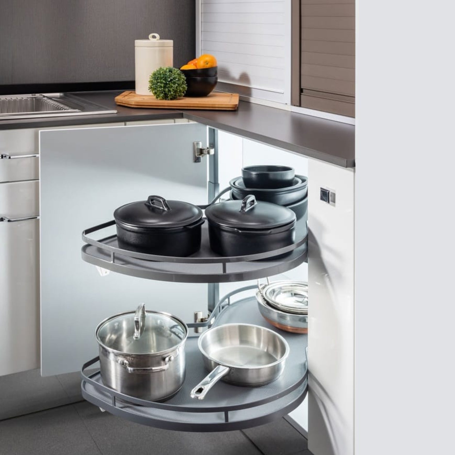 Ebco Double Corner Pullout - Eco 450 (E-DCPO2-450)