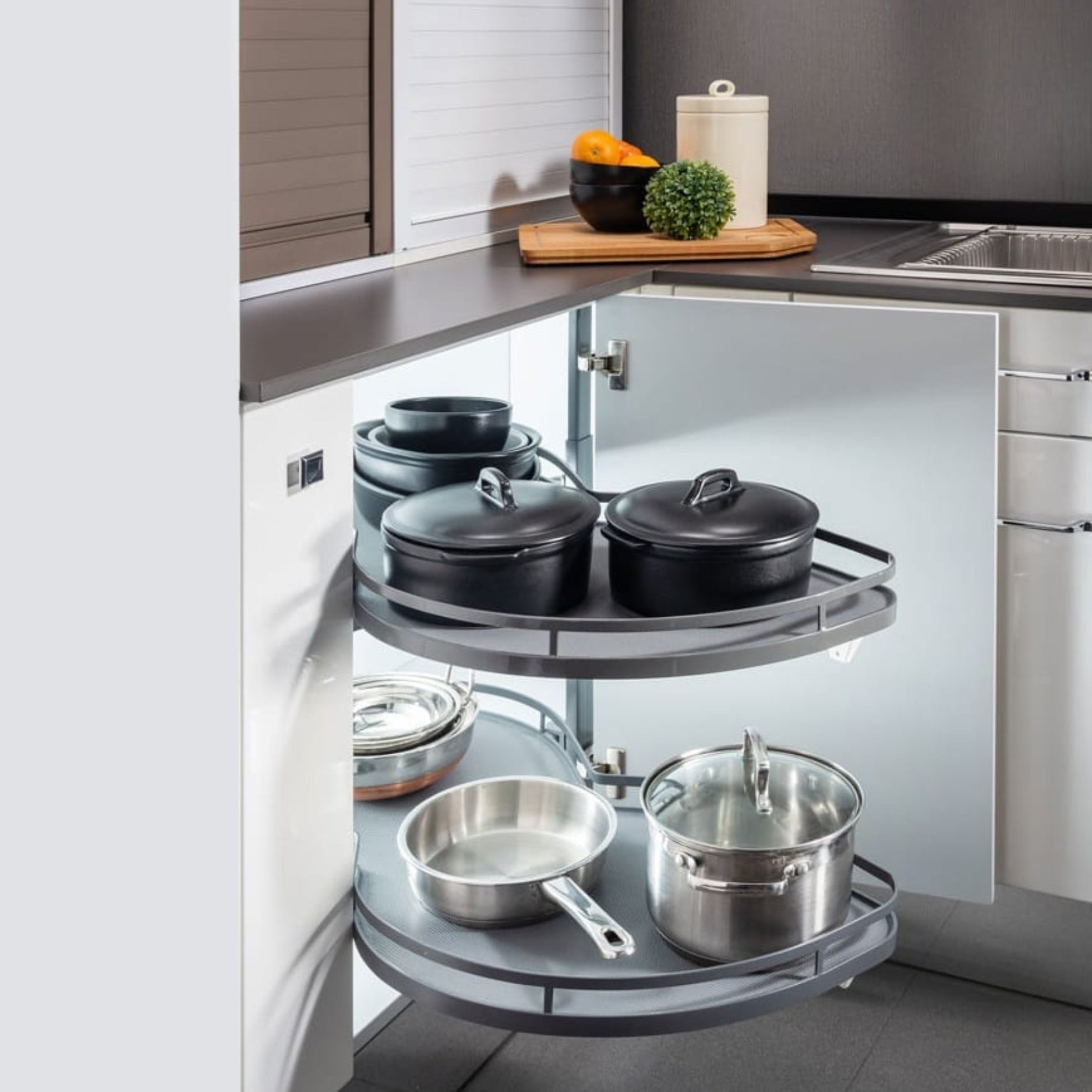 Ebco Double Corner Pullout - Eco 450 (E-DCPO2-450)