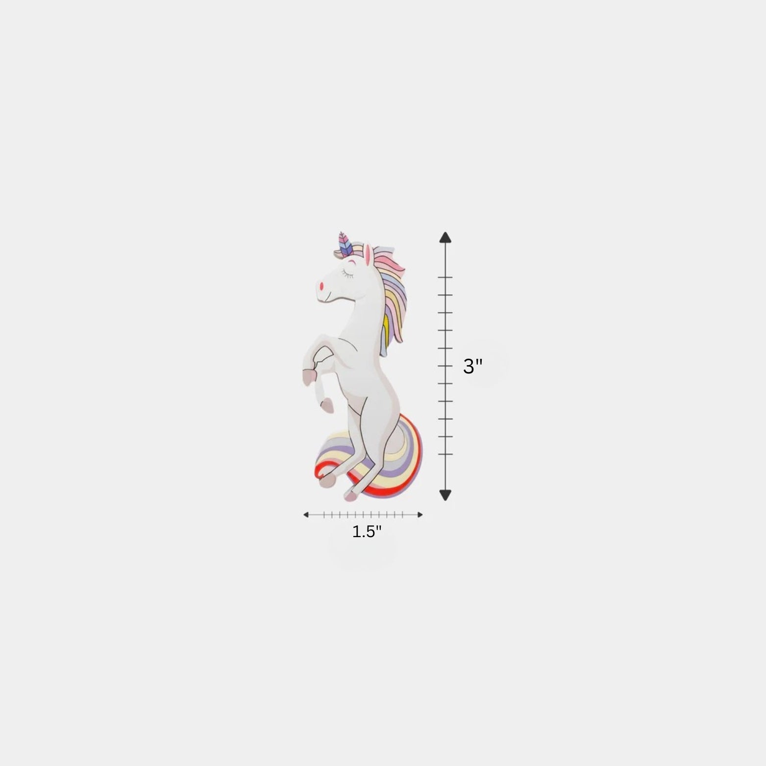 Magical Unicorn Acrylic Cabinet Handle for Kids' Room (Right & Left Facing)