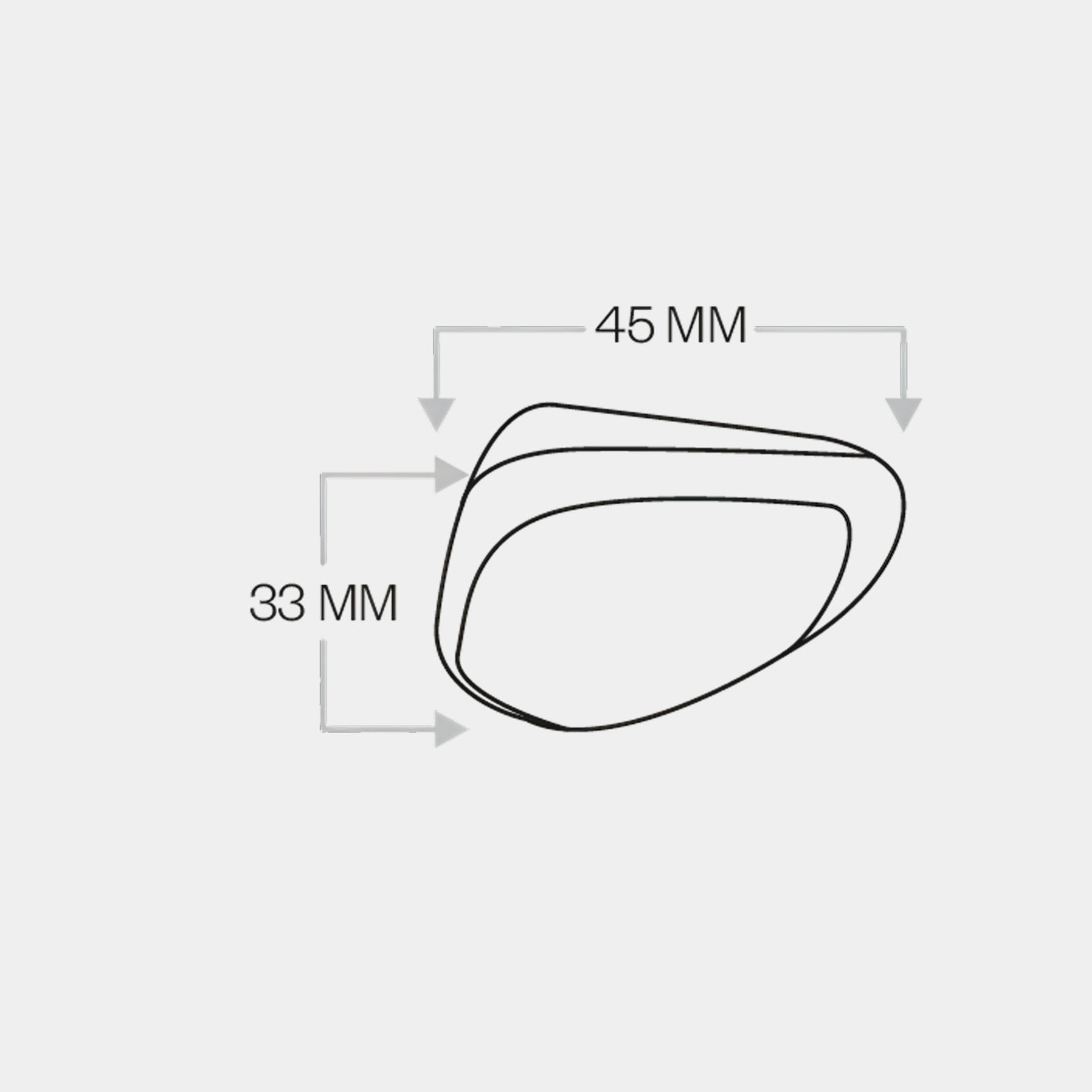 Stone Brass Cabinet Knob KN-032 (45mm) - Luxury Finish