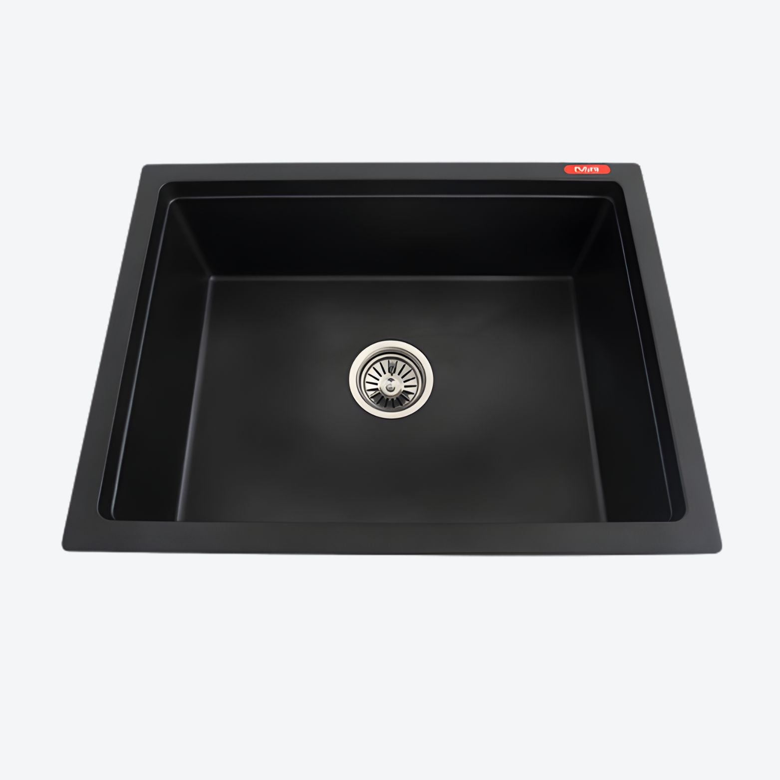 Futura Natural Quartz series kitchen sink in matte black Nero finish