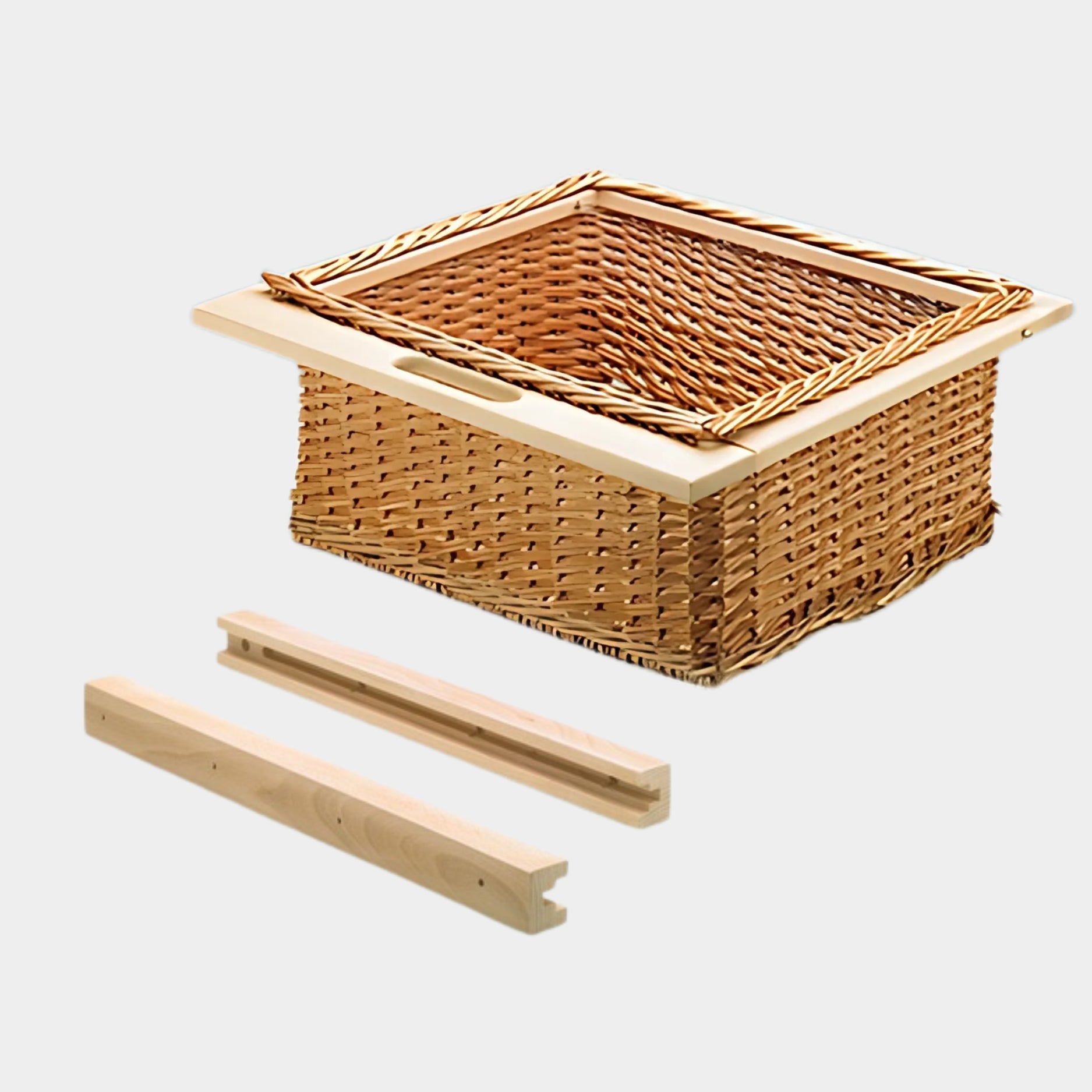 Hettich Wicker Baskets with Beech Runner