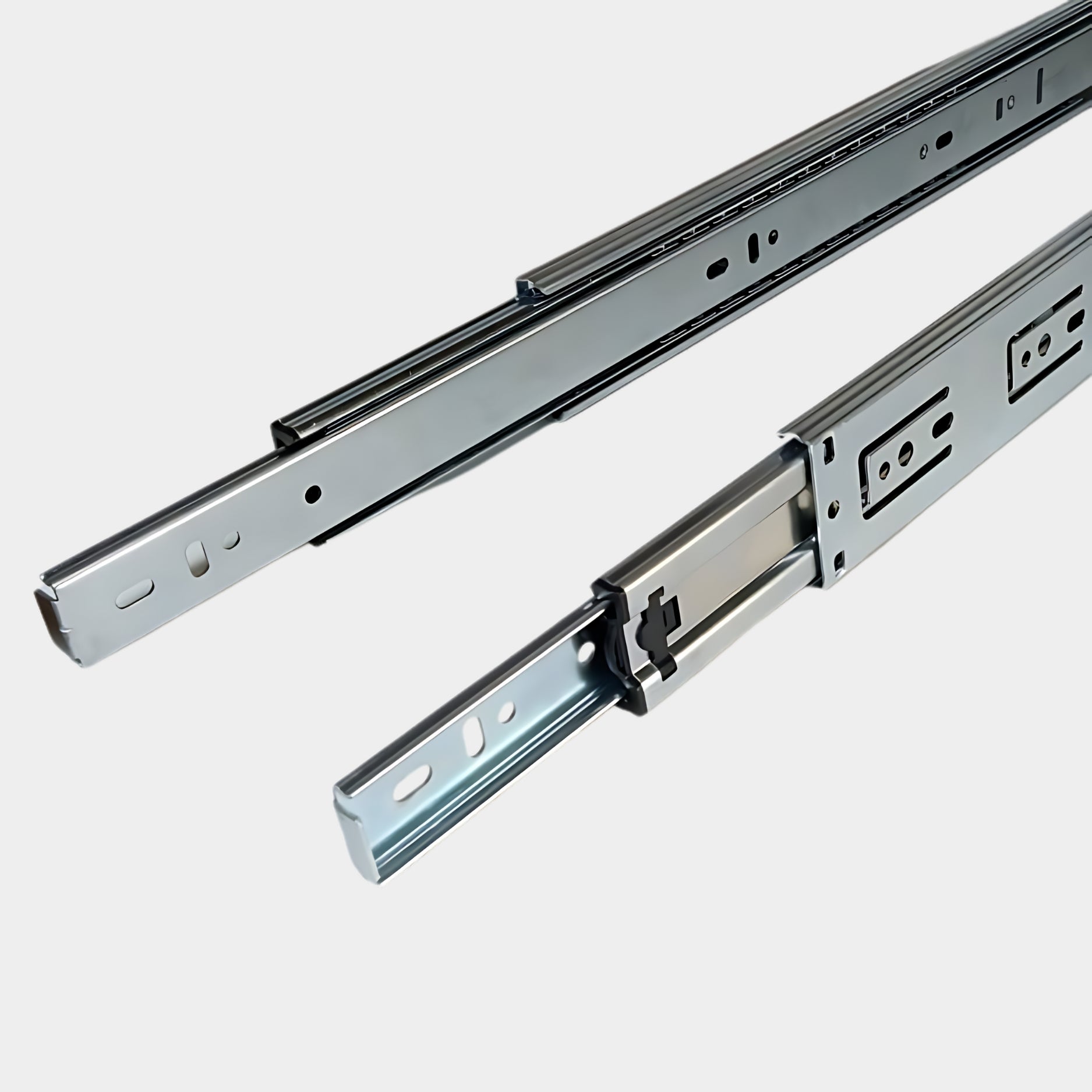 Ebco Soft Close Drawer Channel Zinc Finish STDS-35-SC
