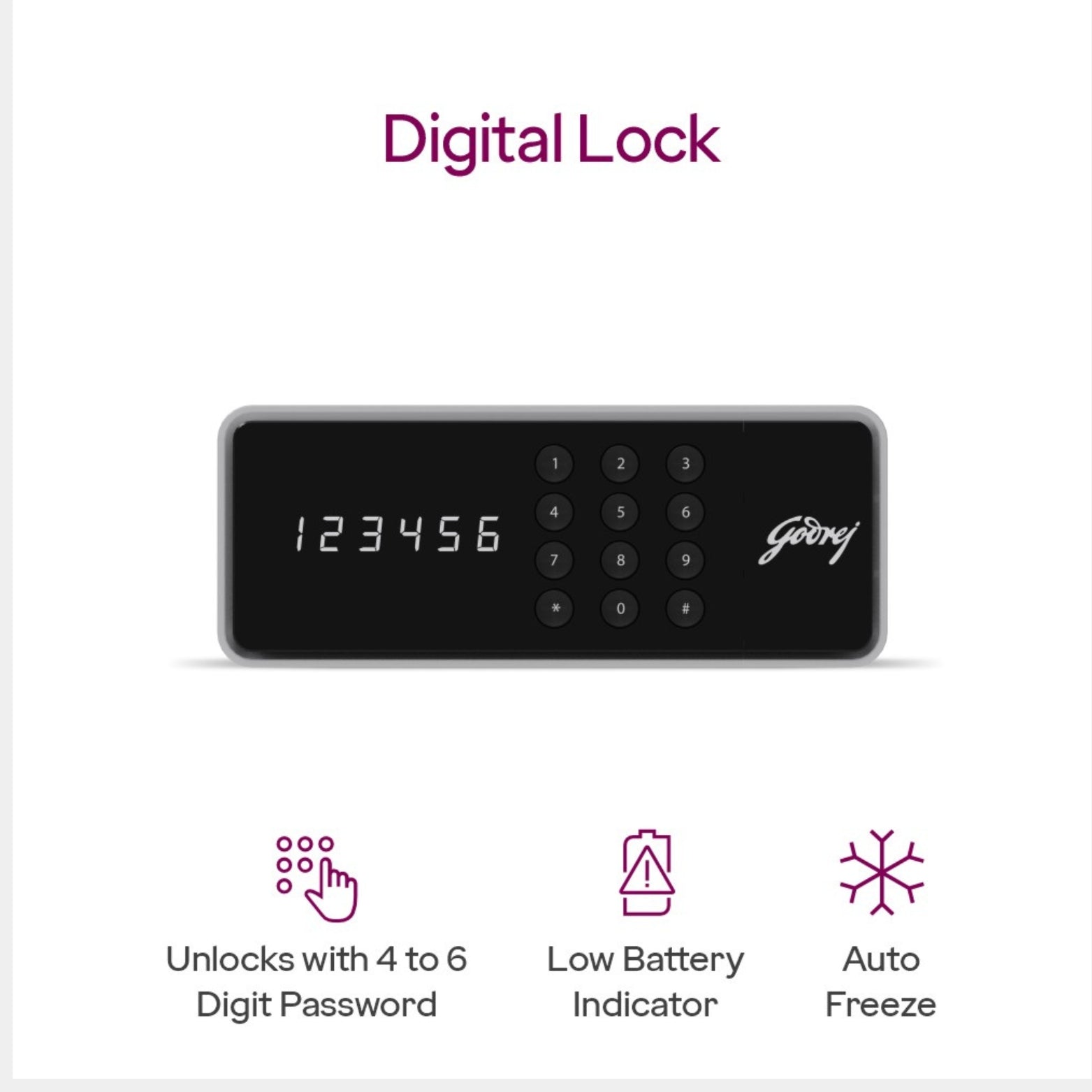 Mounting kit with 4 fasteners for wall or floor anchoring of Godrej 15L locker
