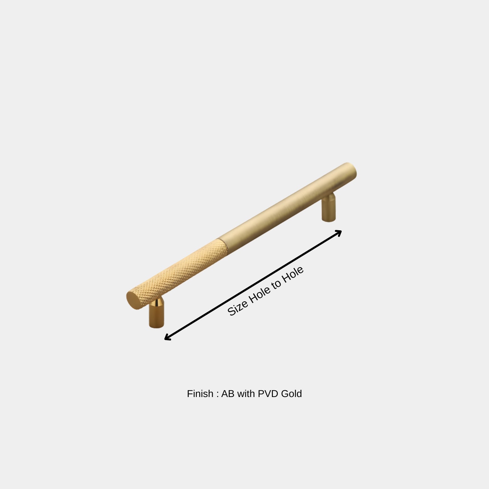 AB with PVD Gold Dual Tone Cabinet Handle Model 9409