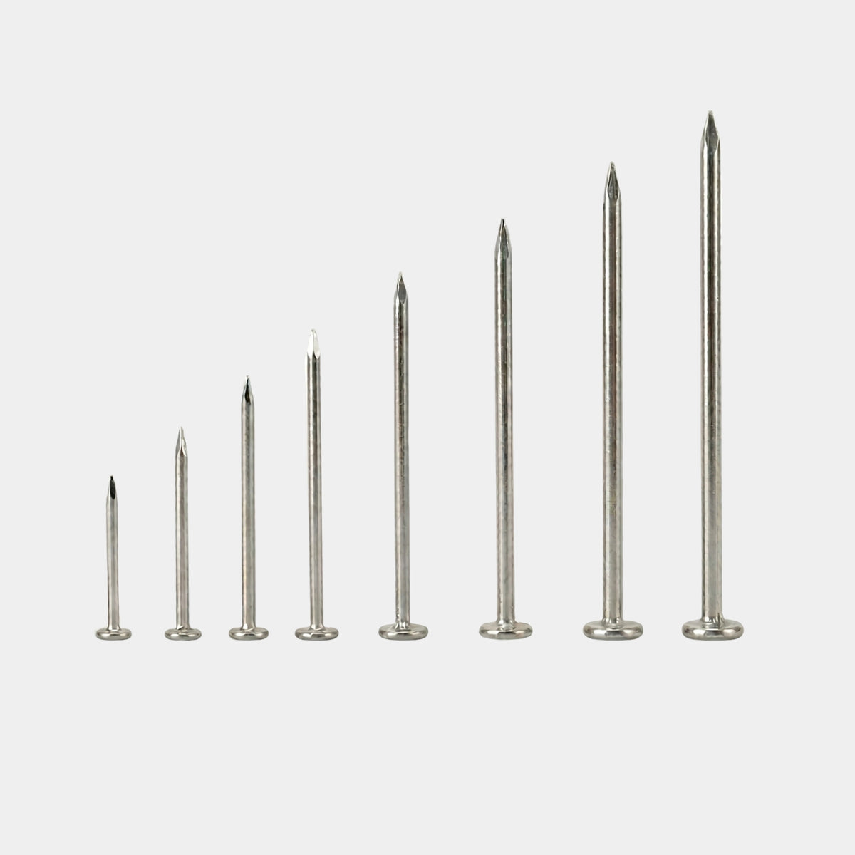 Two Point Wire Nails MS Wire Nails Per Kg - Polished Sharp Diamond Point | Hardware Depot