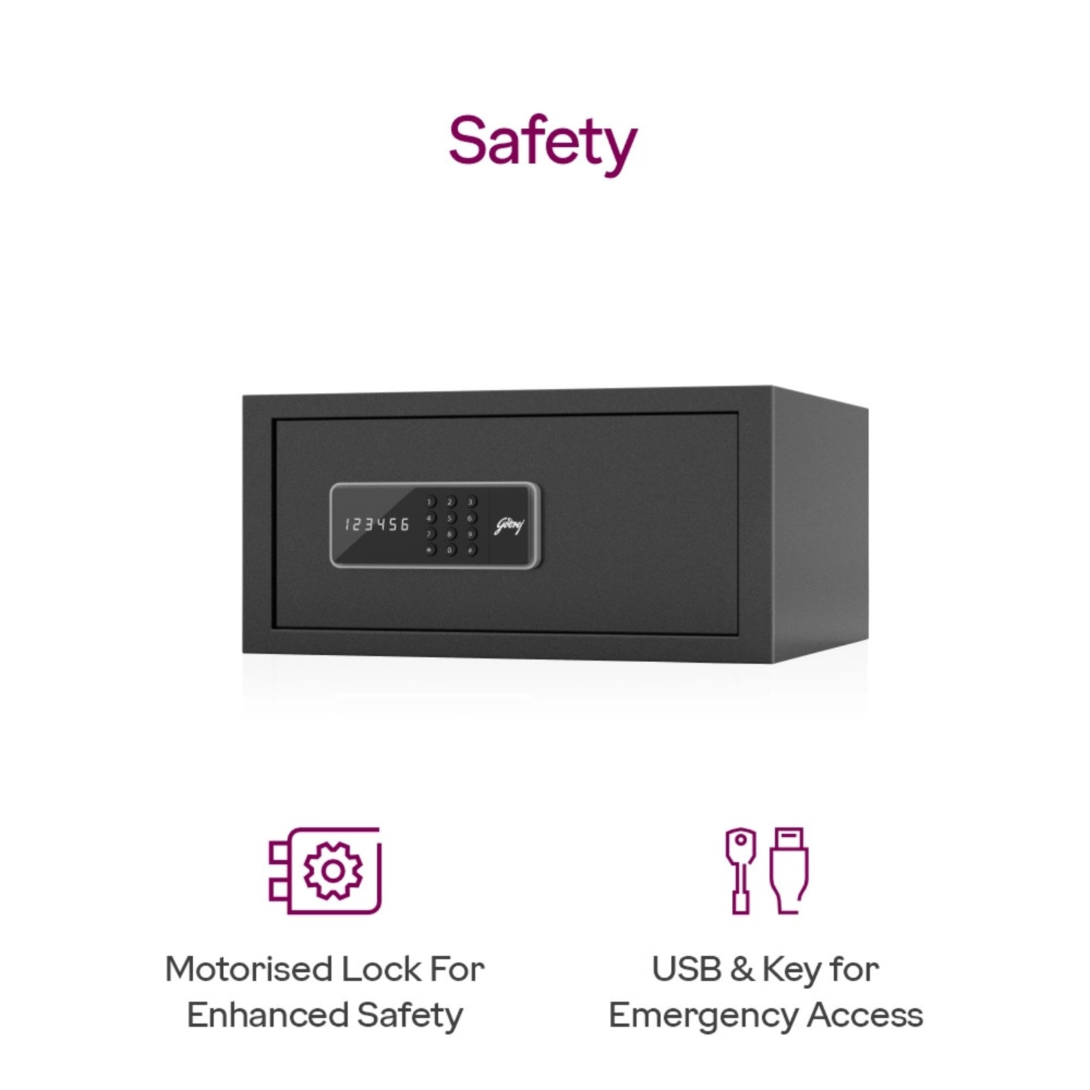 Compact 25L digital locker designed for wardrobe and floor mounting