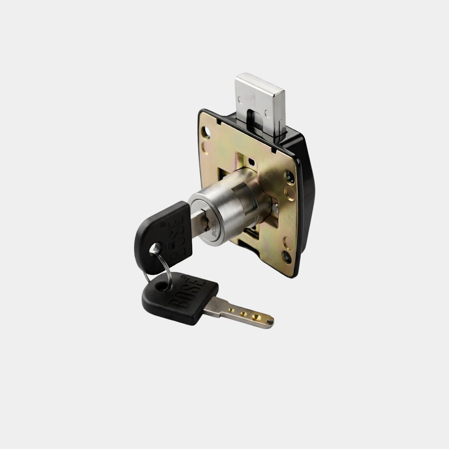 BOSE Cupboard Lock with Brass Reversible Dimple Key