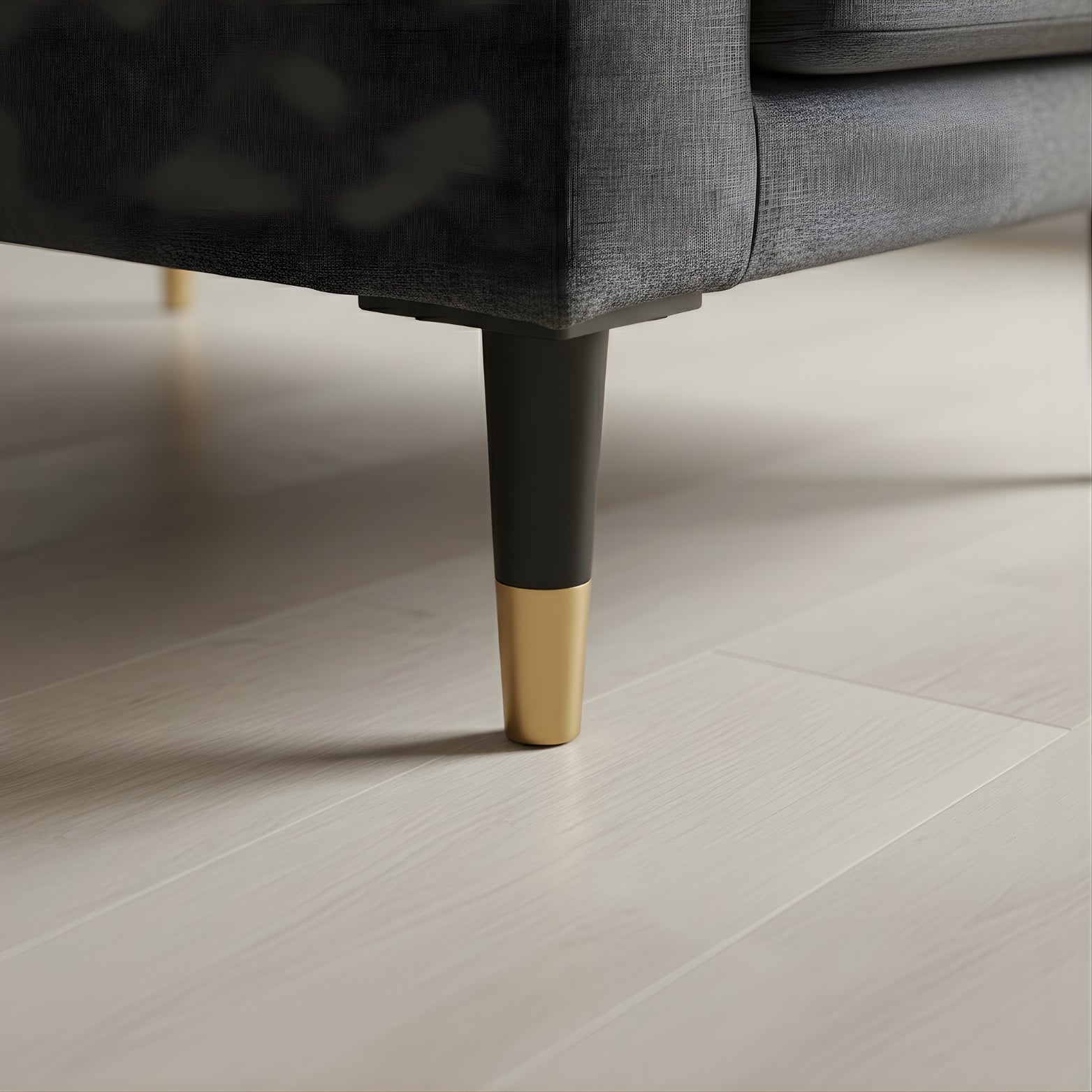 Decorative furniture legs with rust-resistant PVD coating