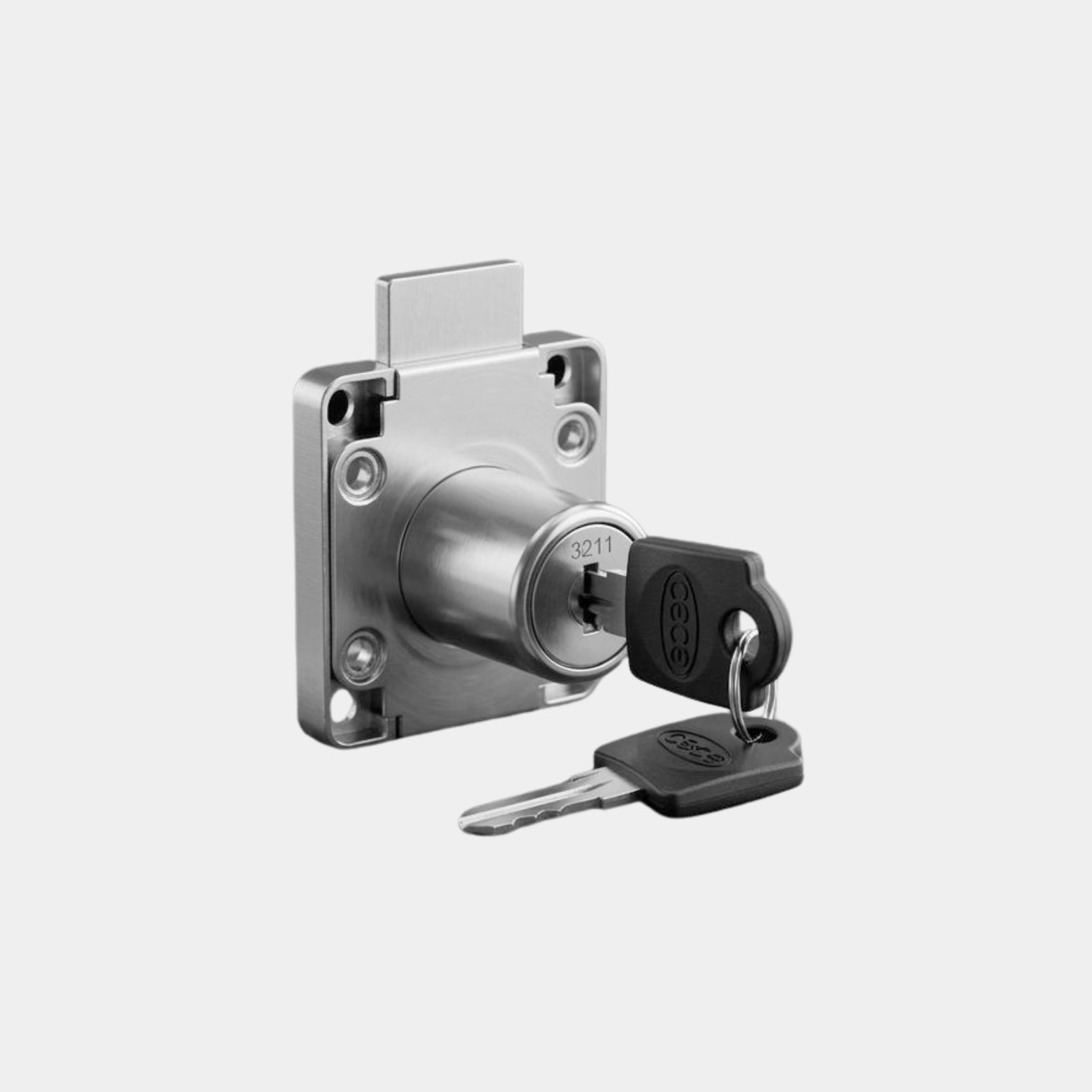 Ebco 22mm Square Lock Target for office cabinets available at Hardware Depot Bangalore