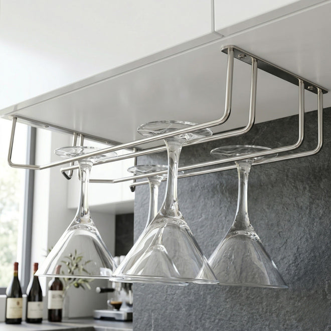 Ebco Wine Glass Holder SS 304 | Buy Single/Double Rack Bangalore ...