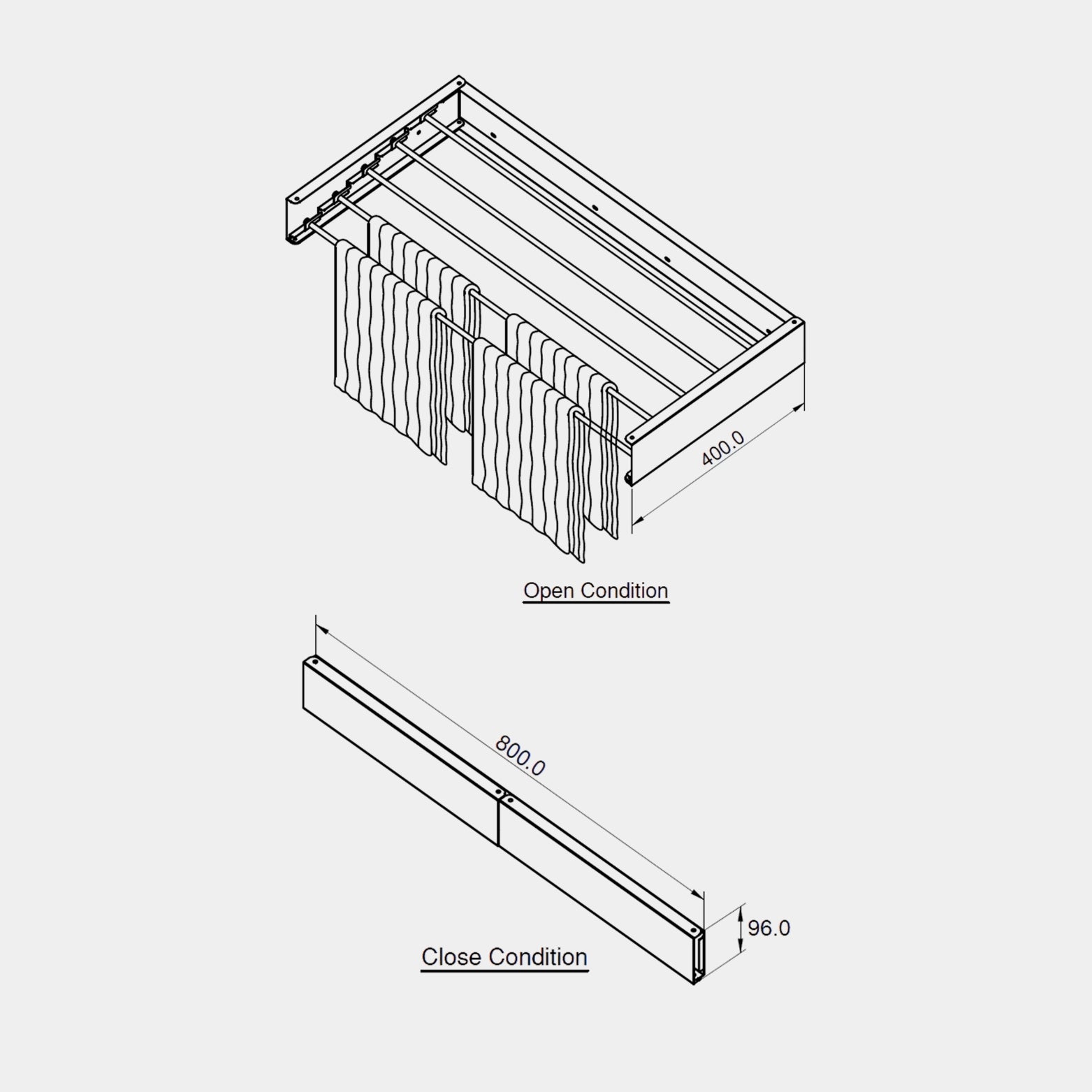 Ebco Drying Rack Package Contents with Screws and Plugs
