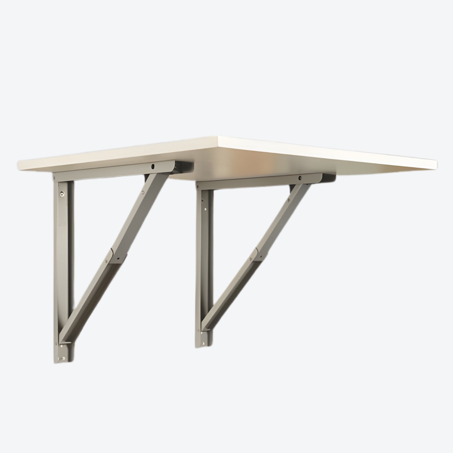 Ebco heavy-duty folding table bracket in anthracite finish for wall mounting