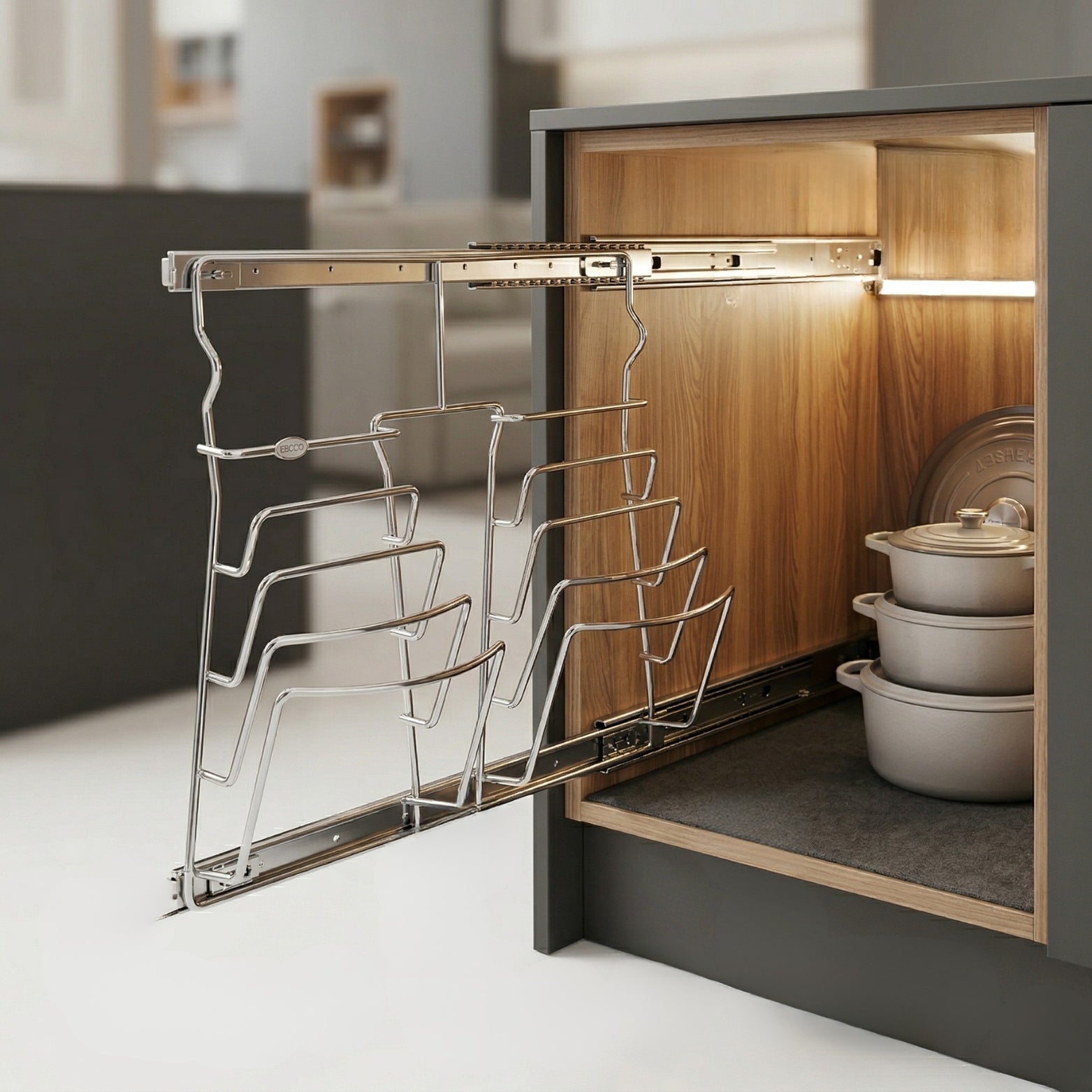 Ebco Livsmart Lid Holder for Pan Hanger Stainless Steel