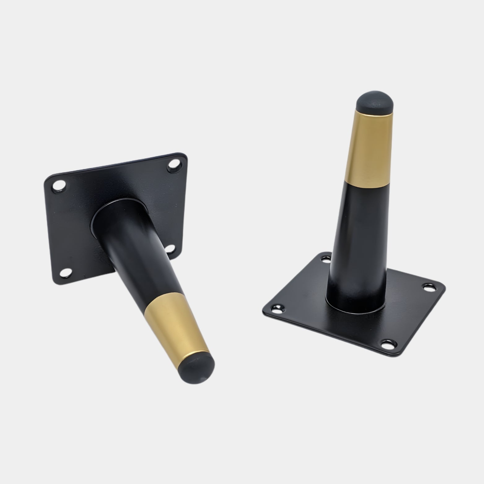 Ebco Sofa Leg 3 in decorative Black and Gold PVD finish