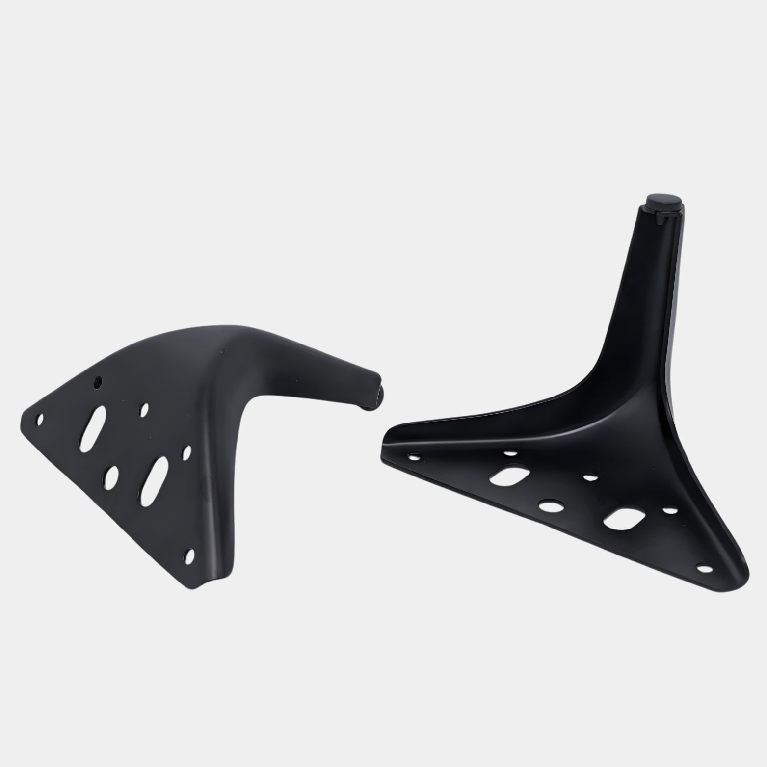 Ebco Sofa Leg 4A – Set of 4 Triangular Geometric Designer Furniture Legs in Chrome Finish