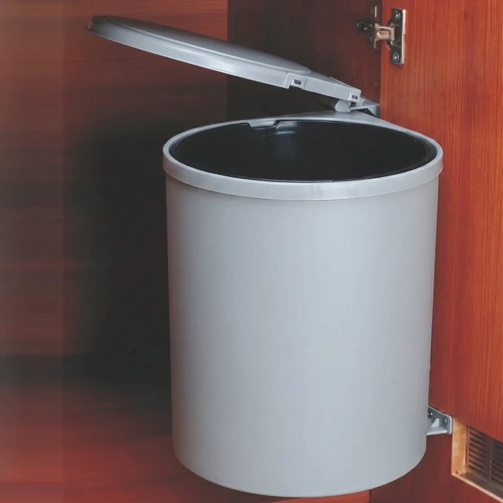 Ebco 13 Litre Swing Out Waste Bin (SOWB2-13) in Gray finish for modular kitchen cabinets