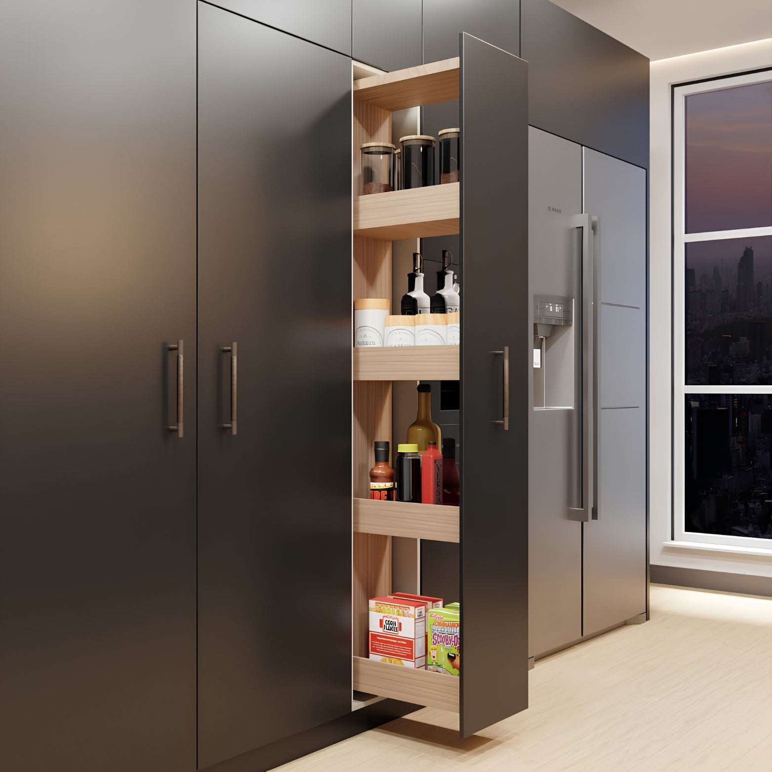 Ebco Livsmart architectural wardrobe and kitchen organizer hardware available at SS Hardware Bangalore