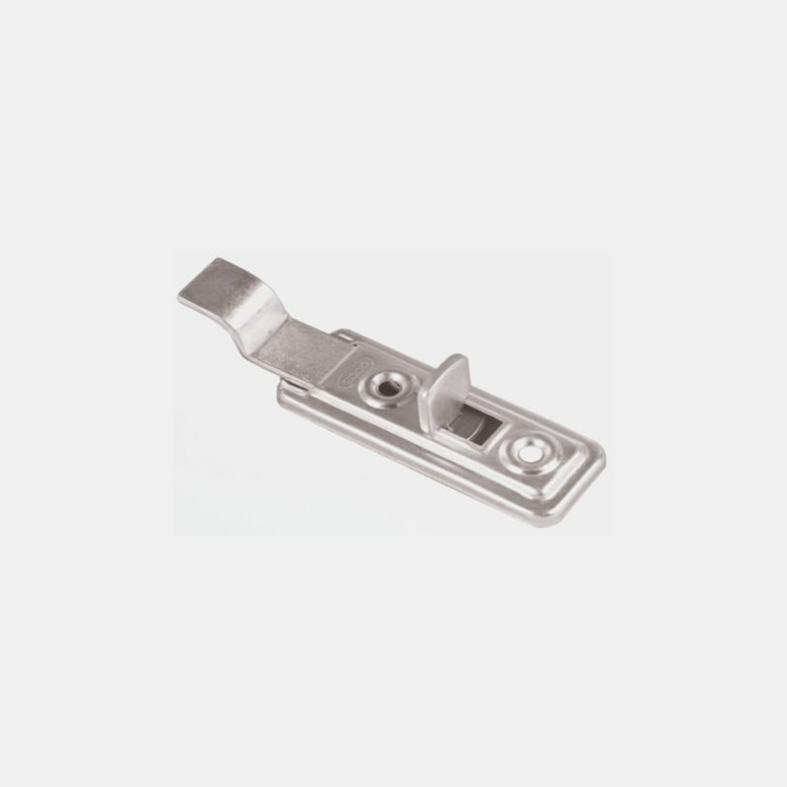 Ebco Zinc Cranked Cupboard Latch White Finish
