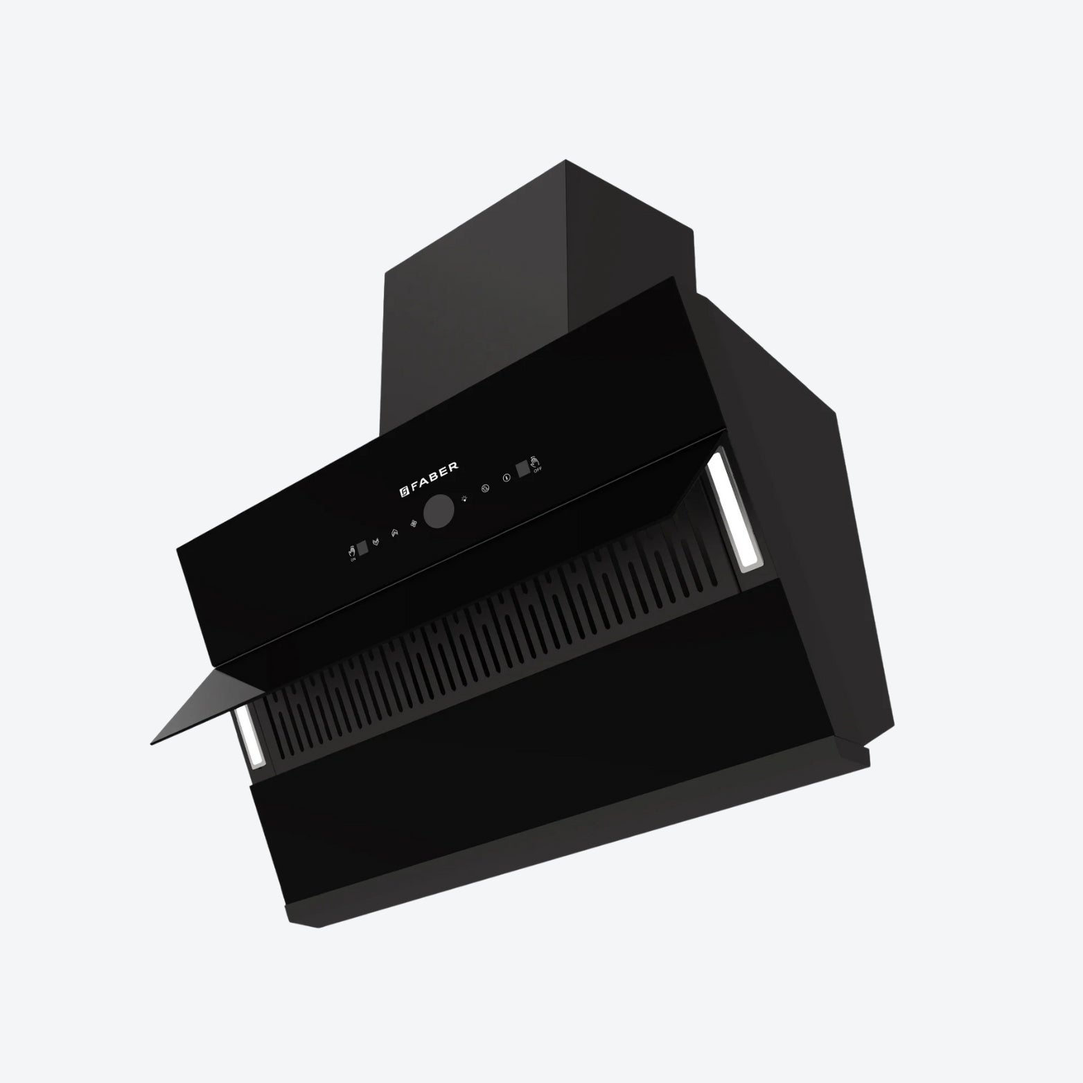 Faber filterless auto-clean chimney technology with heat clean function and removable oil collector cup