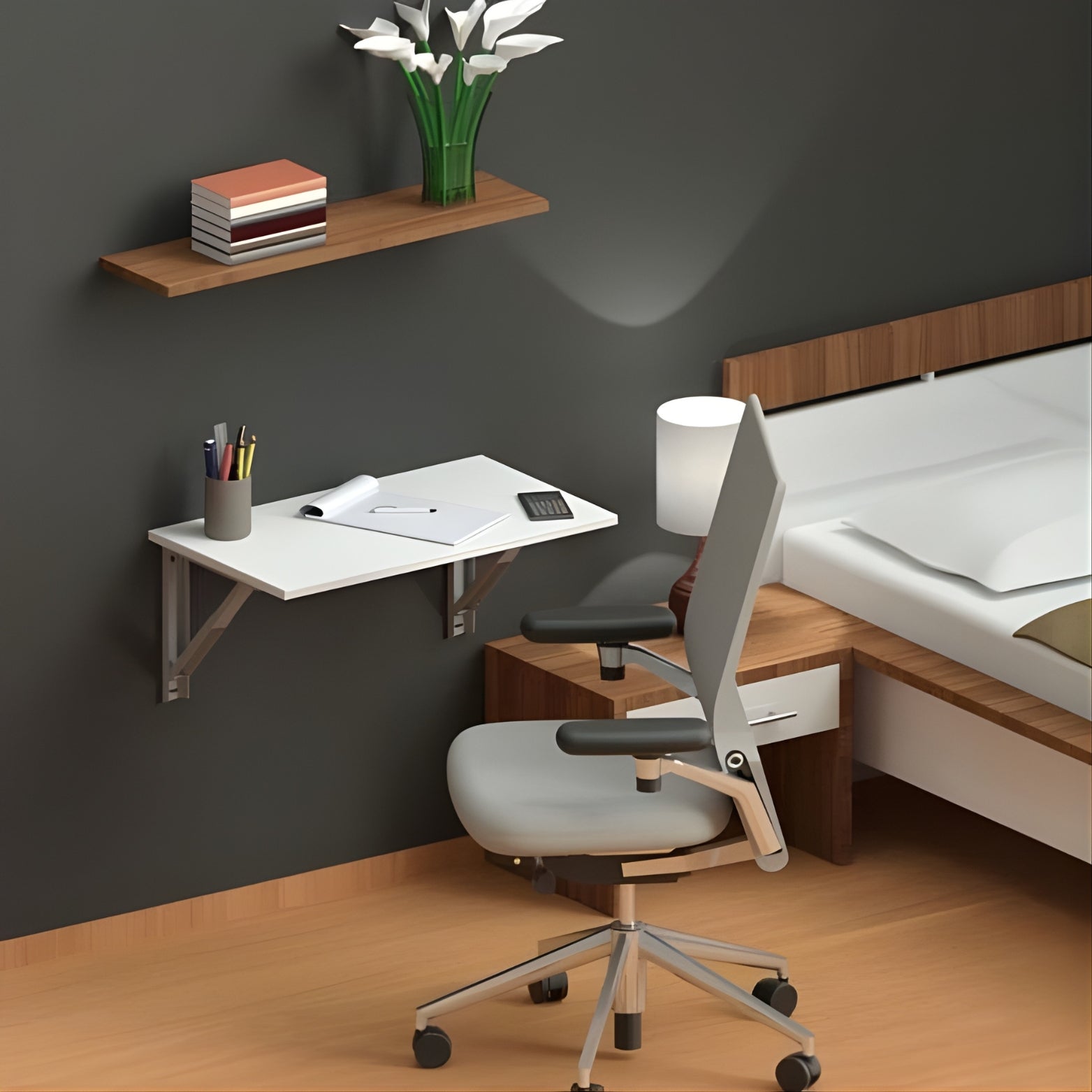 Special release latch mechanism on Ebco folding table support bracket