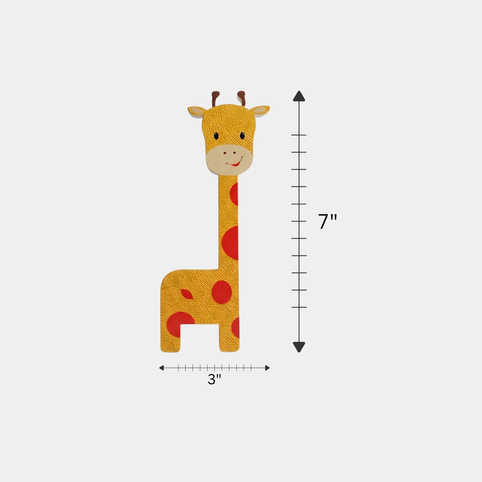 Premium yellow giraffe acrylic cabinet handle set for kids room wardrobes