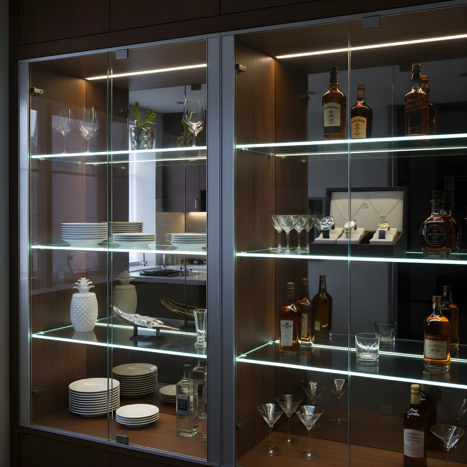 Premium LED glass edge lighting available at SS Hardware Bangalore