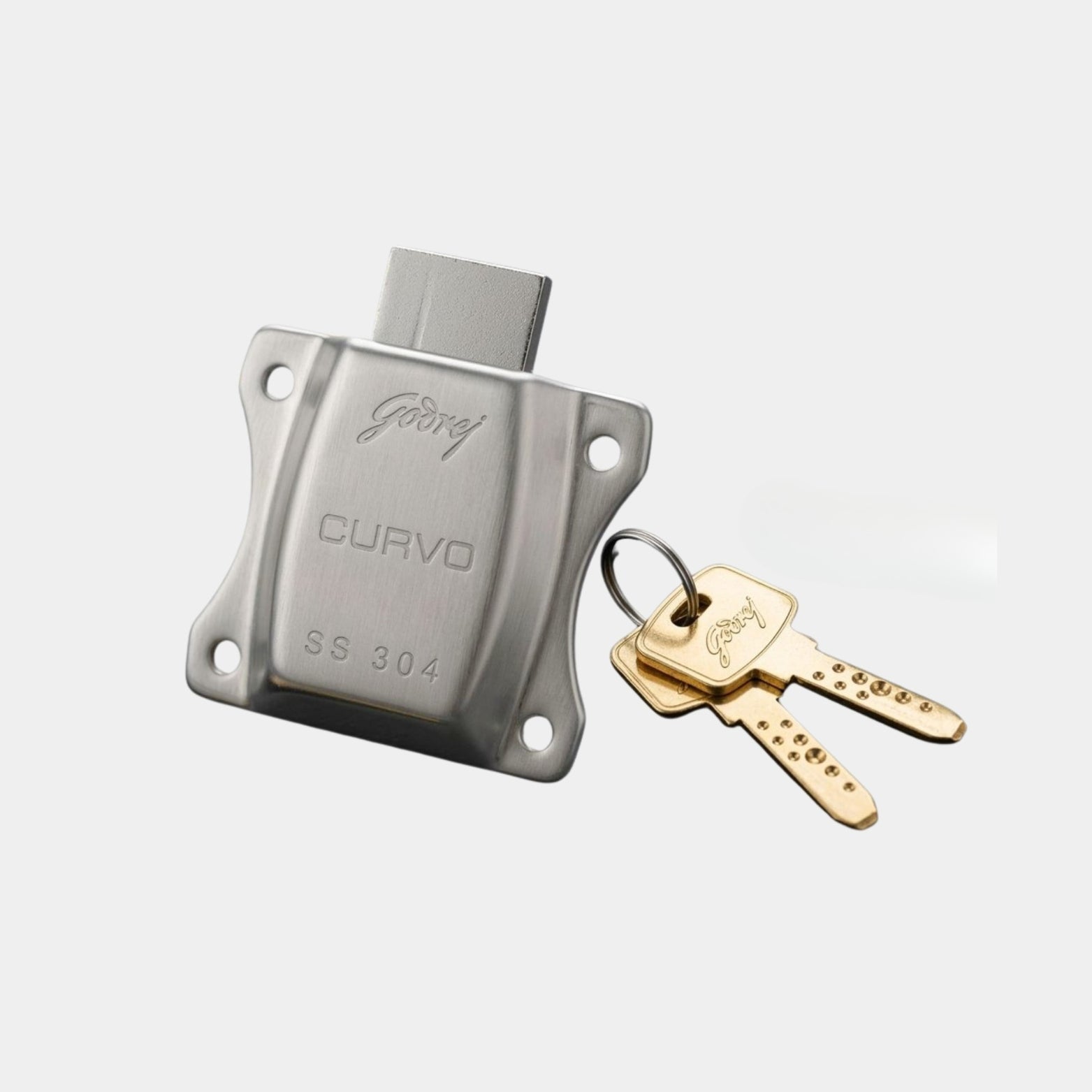 Godrej Curvo 20mm drawer lock ideal for 16mm to 20mm thick furniture shutters