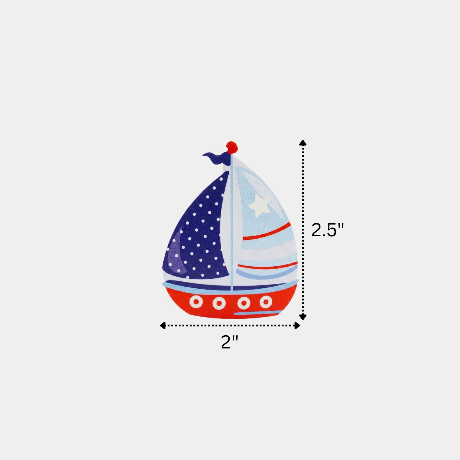 Hardware Depot 2.5 inch nautical sailboat acrylic cabinet pull dimensions with double rear fix