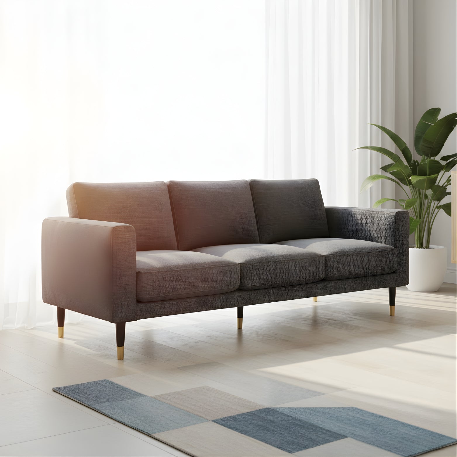 Heavy duty metal sofa leg for premium Bangalore interiors