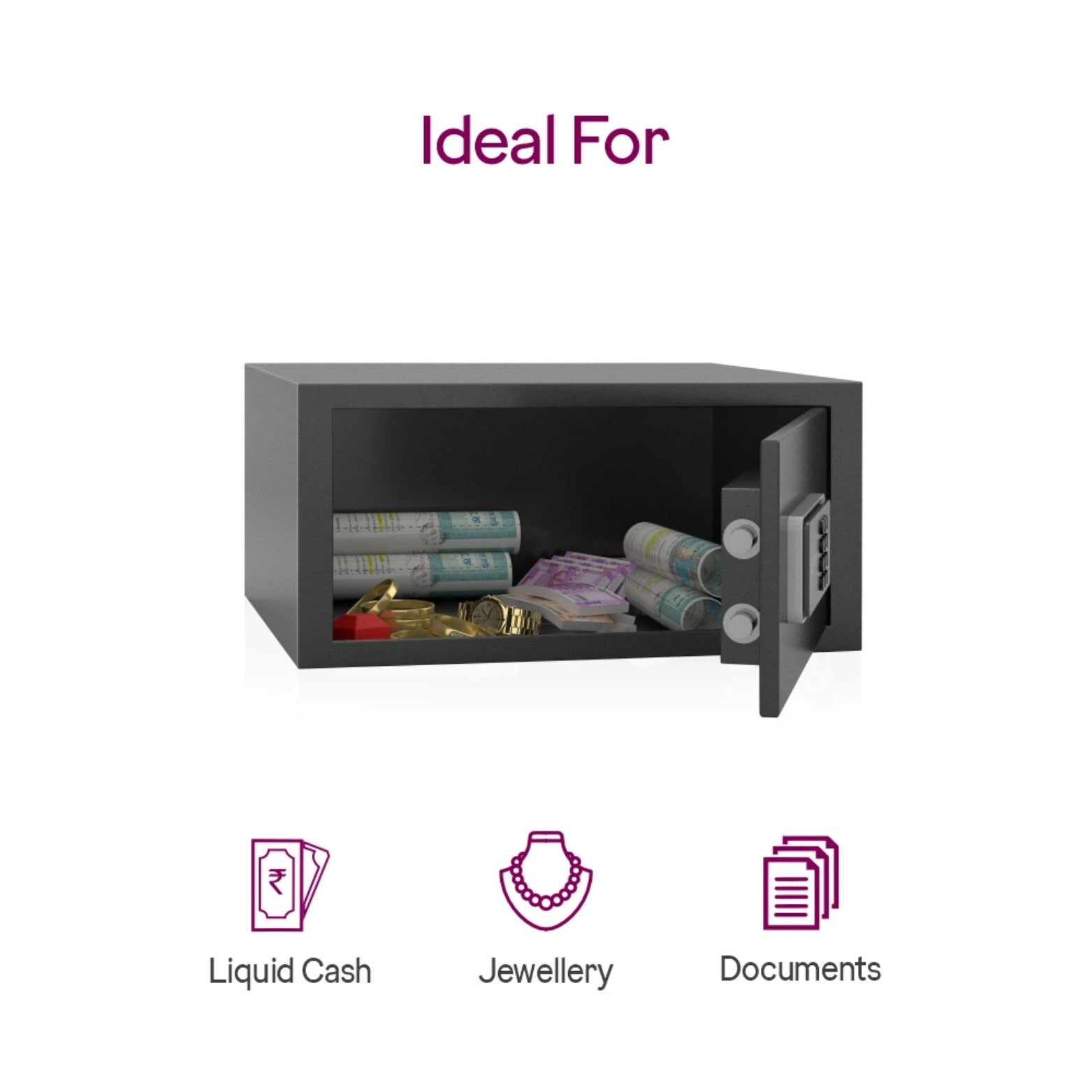 Heavy-duty steel safe locker 10 times stronger than wooden cupboards