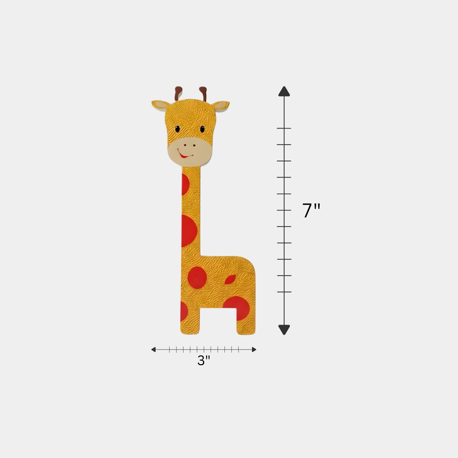 Left and right facing giraffe drawer pulls for double door nursery cabinets