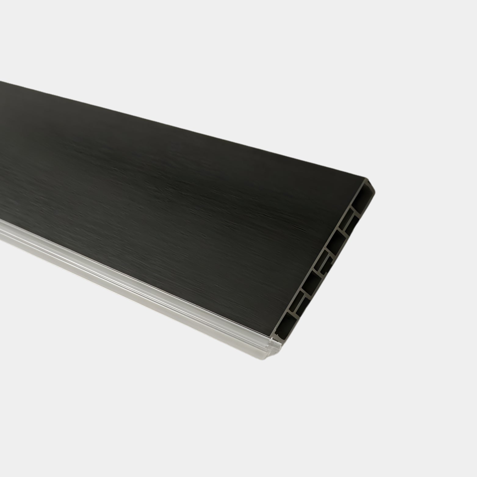 Matte Black PVC Kitchen Skirting 6 inch Height