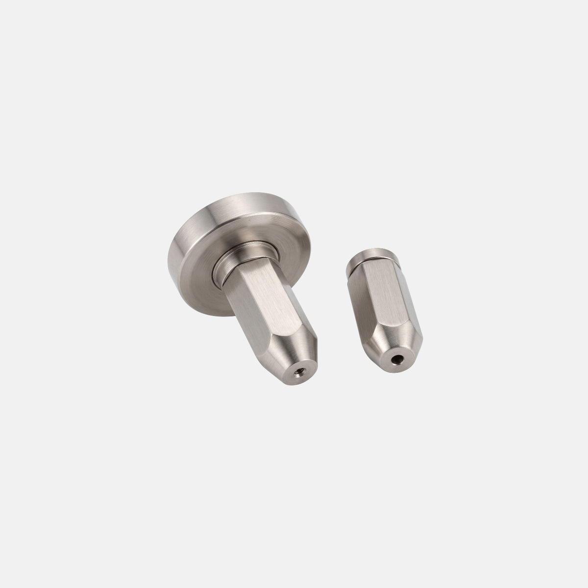 Assembled premium solid brass hanging suspension bracket and bottom rope grip in satin finish, suitable for overhead lights and pots from SS Hardware Bangalore