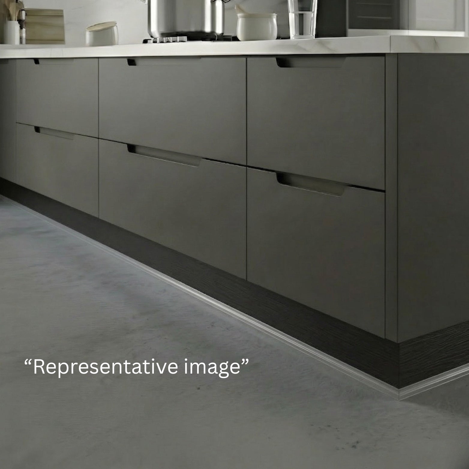 4 Inch Peglar PVC Skirting for Kitchen Cabinets