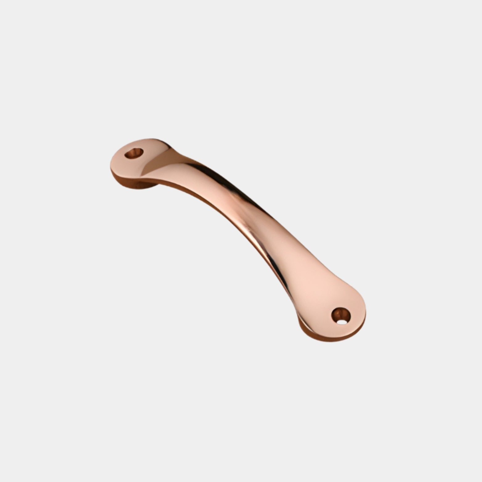 Solid Brass Window Handle in PVD Rose Gold Finish