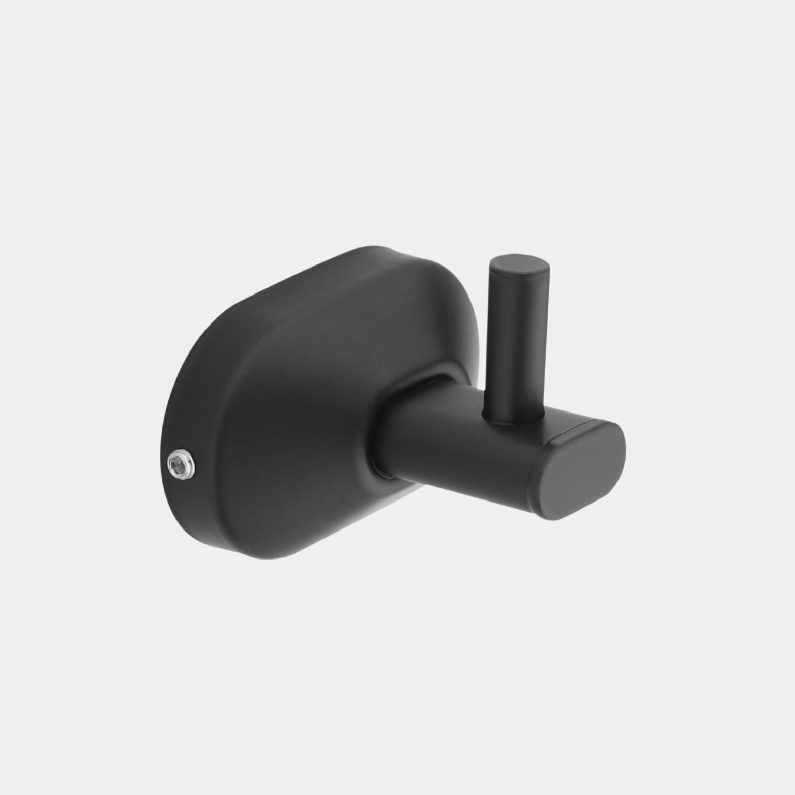 Sleek minimalist electroplated Matt Black Sparrow bathroom wall hook made from durable anti-rust grade 304 stainless steel