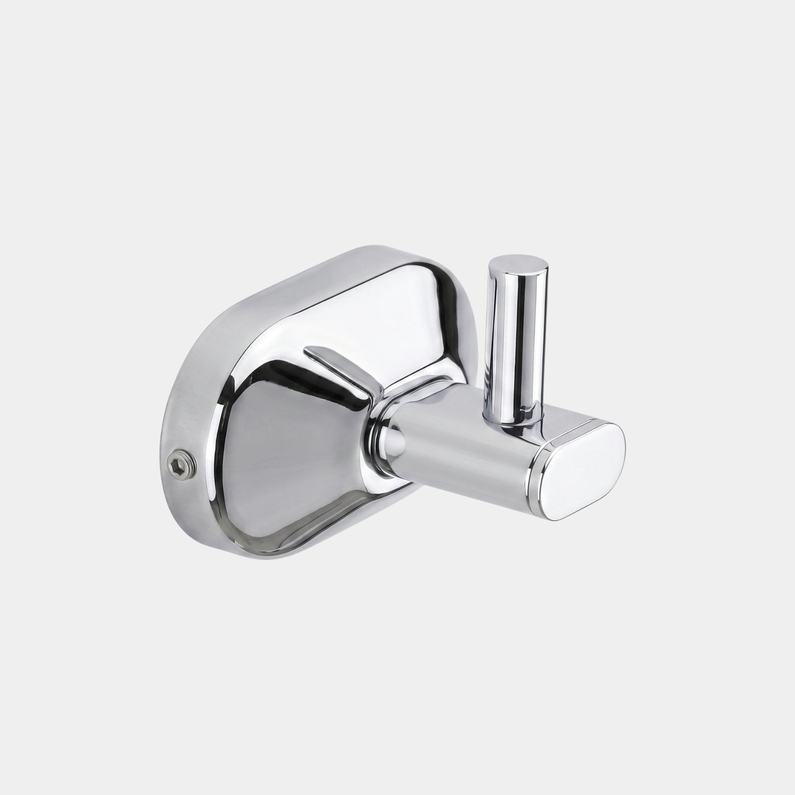 Polished chrome finish Sparrow stainless steel 304 robe hook with internal fixing metal brackets and wall screws
