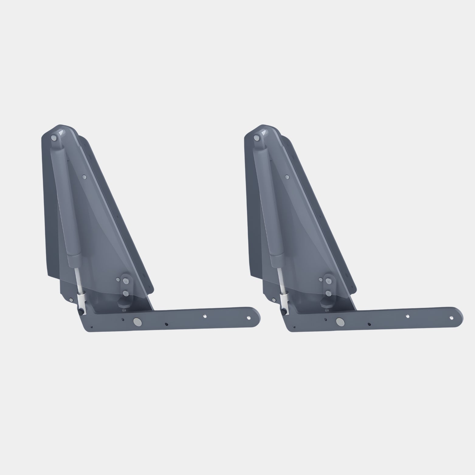 Anthracite protective covers for Ebco vertical wall bed hardware