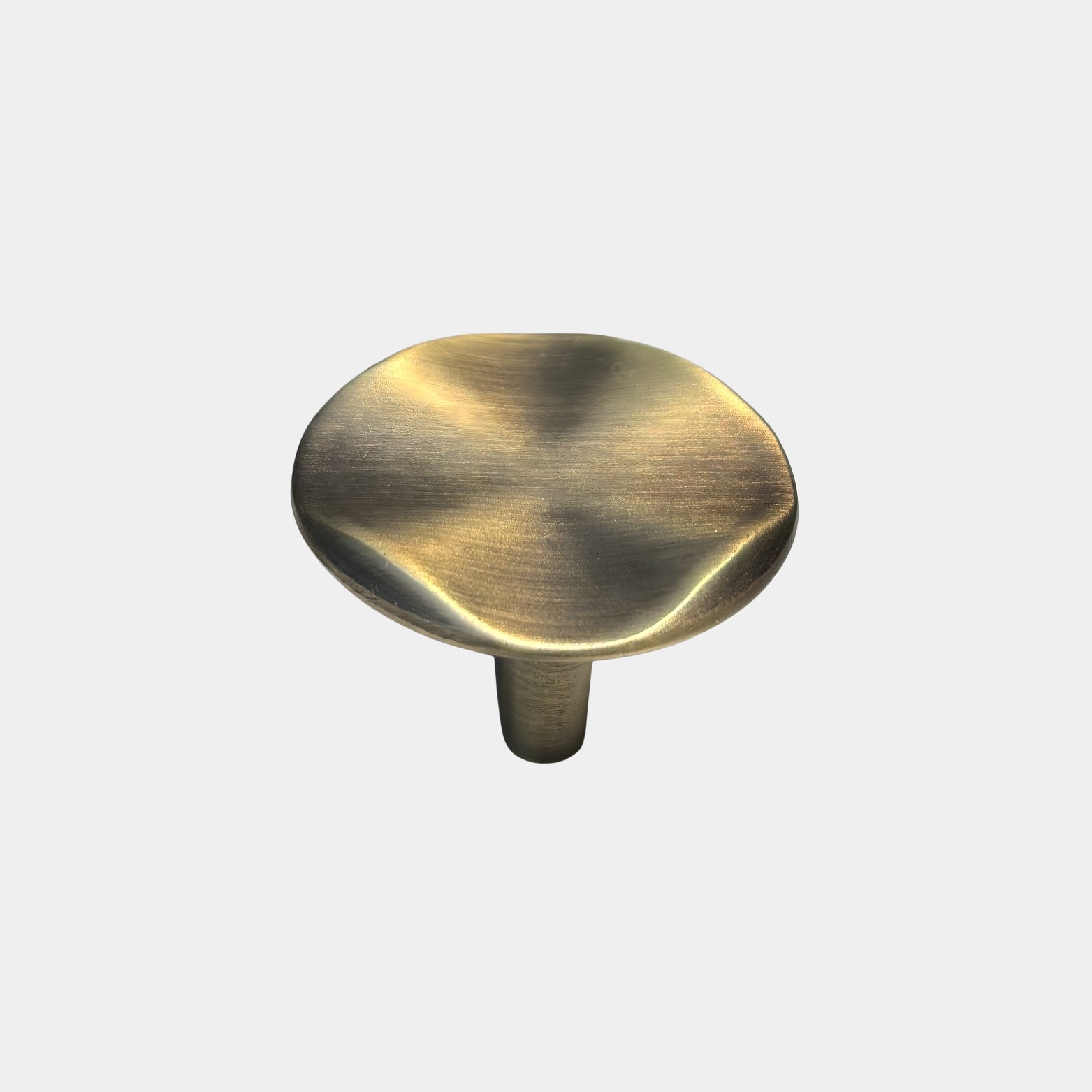 Antique Brass finish zinc knob for vintage style cabinets