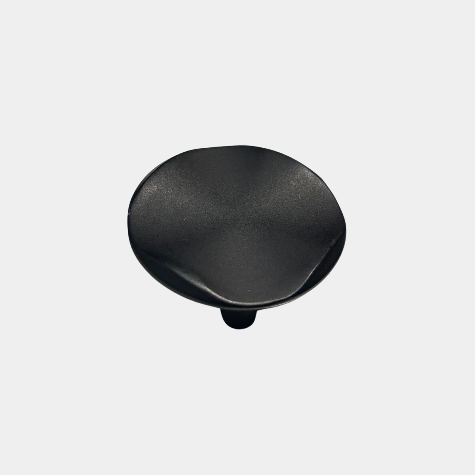 Matte Black zinc cabinet knob for minimalist interior design