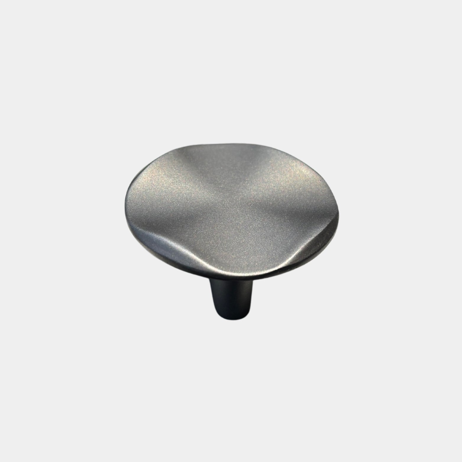 Satin Chrome/Grey zinc drawer pull for office furniture
